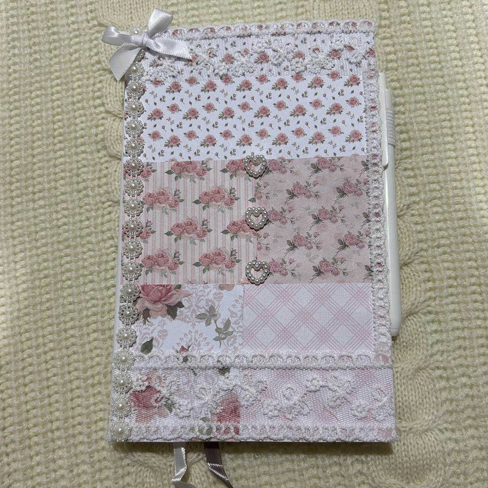 Handmade coquette vintage journal